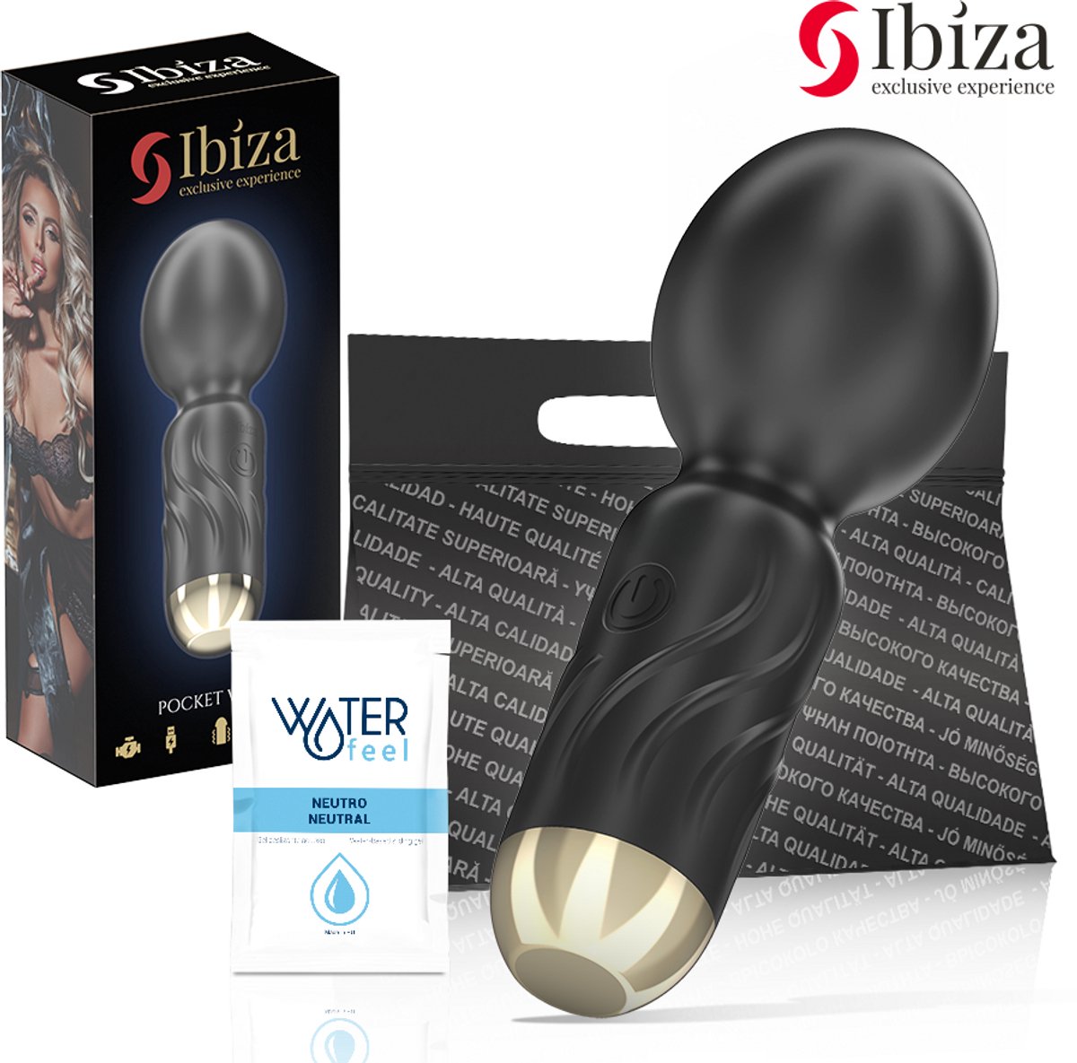 IBIZA - POCKET WAND VIBRATOR | WAND VIBRATOR | MINI VIBRATOR | SEKSSPEELTJES VOOR VROUW | SEKSSPEELTJES VOOR KOPPELS | VIBRATOR