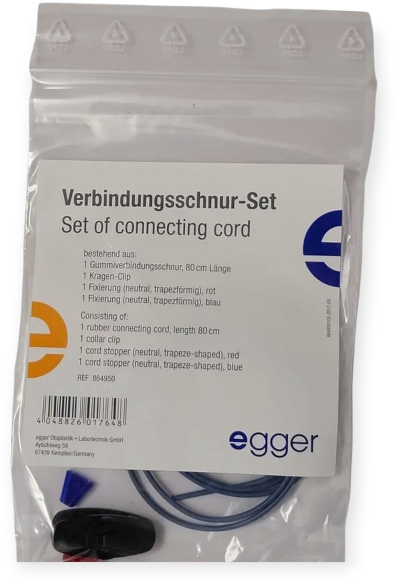 Goedkoopste Egger gehoorbescherming Koordje met kledingclip universeel