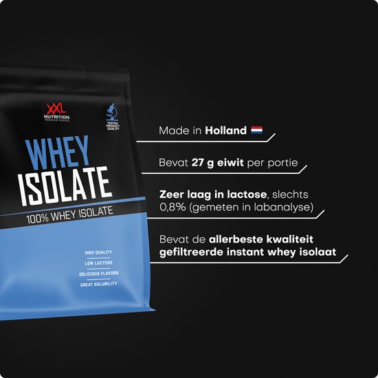 XXL Nutrition - Whey Isolaat - 90% Eiwit - Proteine Poeder, Eiwit Shakes, Whey Protein Isolate Eiwitpoeder - Diverse Smaken - Chocolade - 2500 gram (83 shakes) van XXL Nutrition — afbeelding 2
