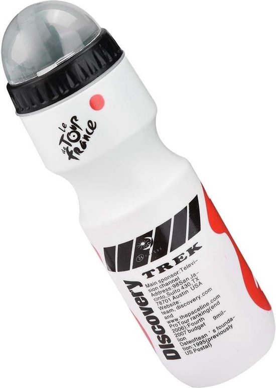 Nixnix® - Bidon met bidonhouder 650ml Wit - Mountainbike - Racefiets — afbeelding 2