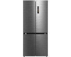 Midea MDRM691FIE46 - Amerikaanse koelkast - Vrijstaand - No Frost - Frans deuren - E label - 306 kWh/jaar - 35 dB - RVS