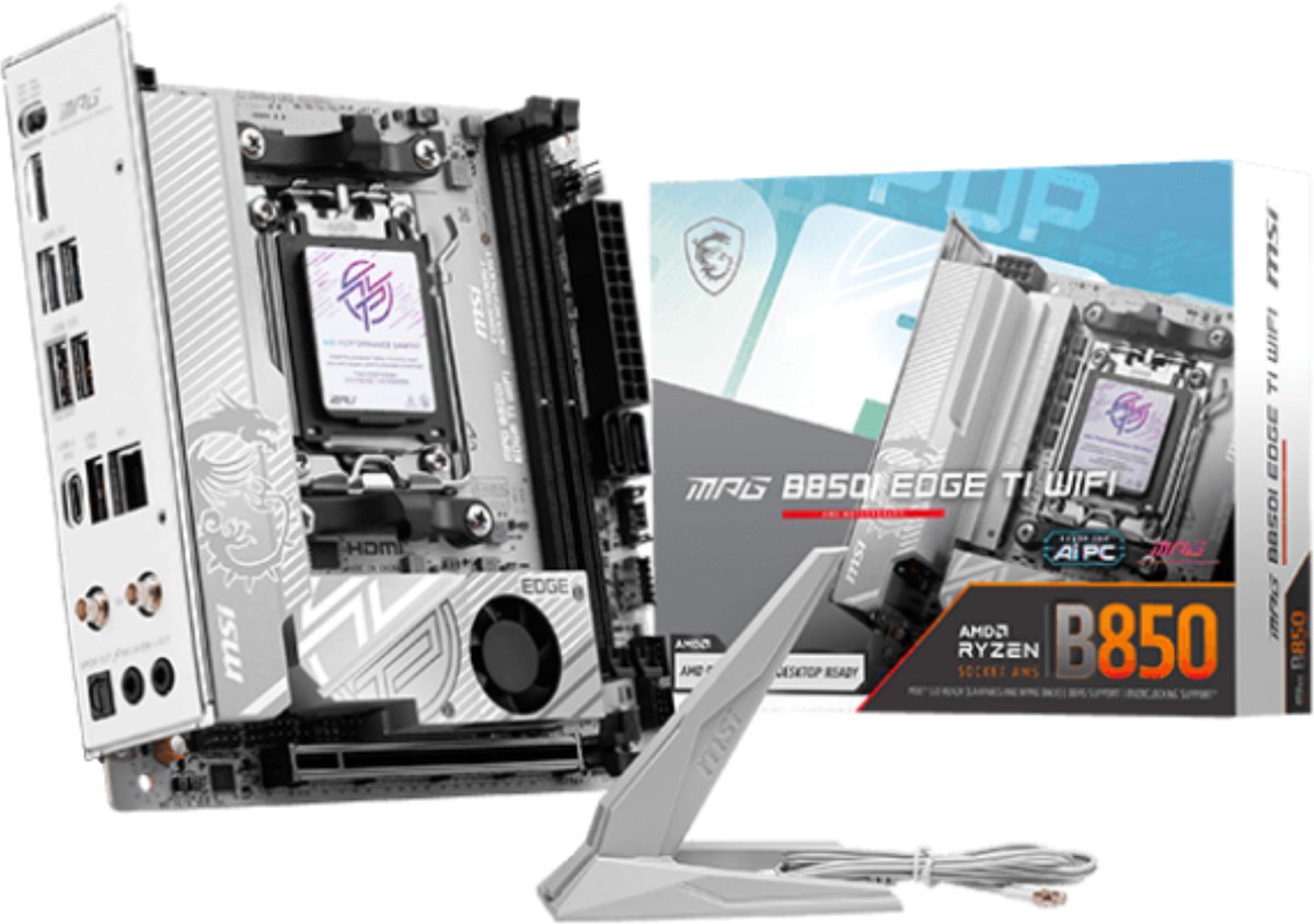 MSI B850I EDGE TI WIFI AMD B850 Socket AM5 mini ITX