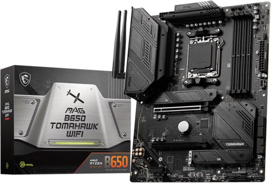 MSI MAG B650 TOMAHAWK WIFI - Moederbord - ATX - AMD B650 - Socket AM5 - DDR5 - Realtek ALC4080 - 2.5Gbps LAN