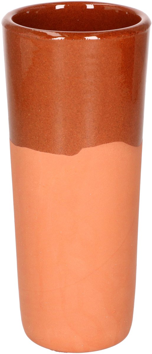 MamboCat Set van 2 bekers van 250 ml, middeleeuwse drinkbekers met de hand gemaakt, met beker, Vikingglas, klei, wijnbeker, deels geglazuurd, kleiservies, mediterrane stijl, glühwein beker zonder handvat van MAMBO — afbeelding 3