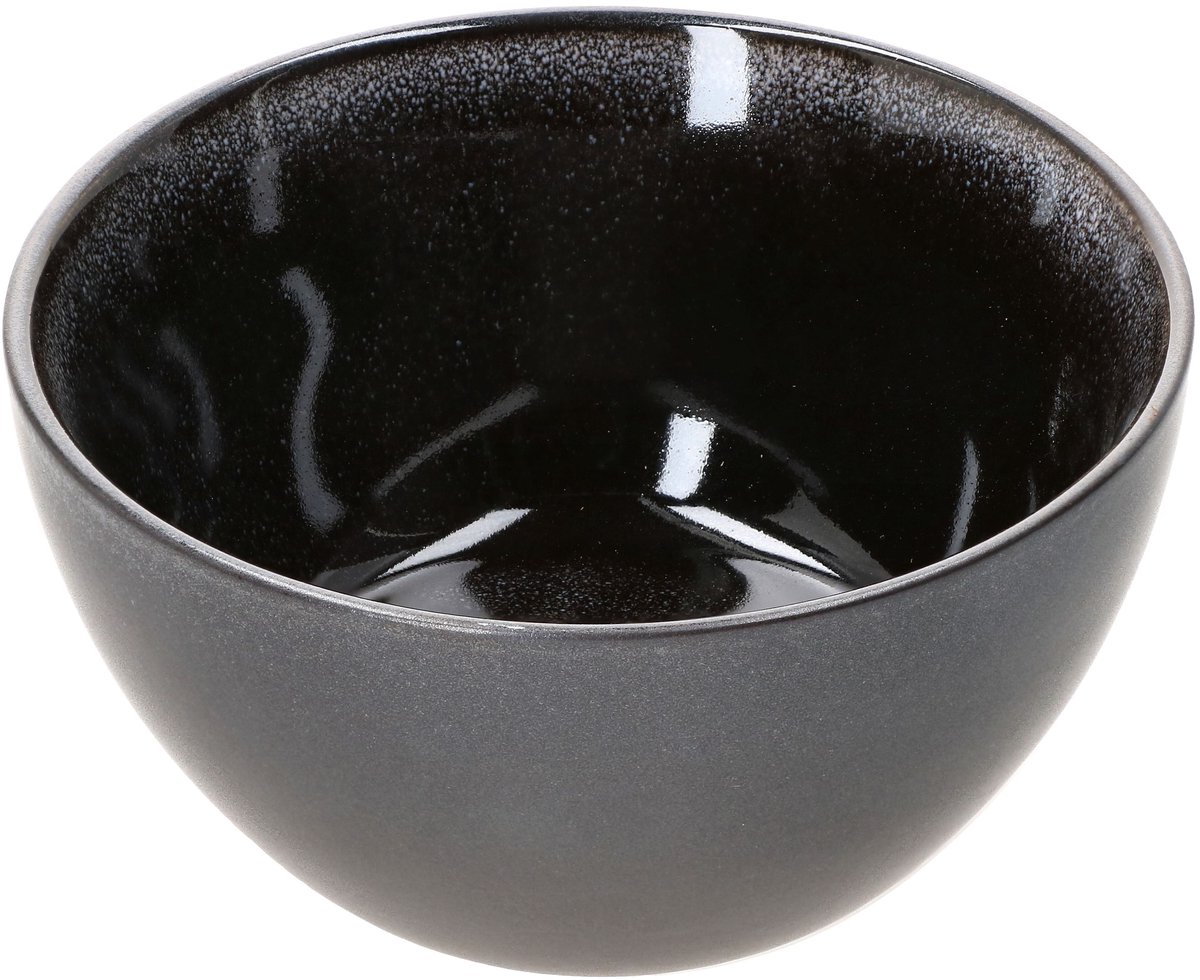 Set van 6 kommen Reactive Glaze Grijs Zwart 13.7cm - 24321860