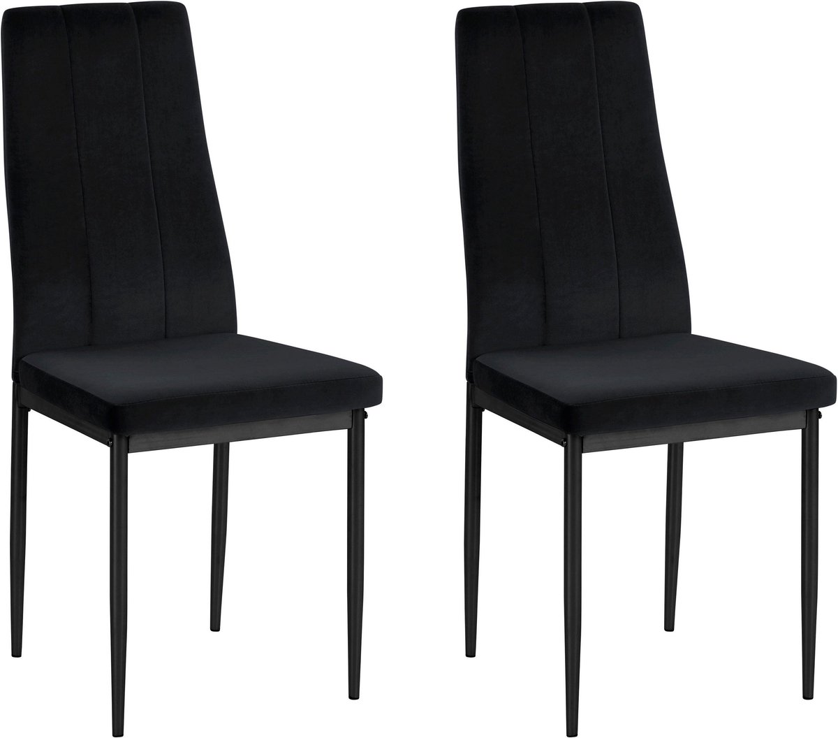 Notio Living Kelly-Stoel - Zwart - Set van 2