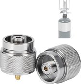 3 Stuks Gaspatronen Adapters - Universeel Voor Camping Kooktoestellen & BBQ