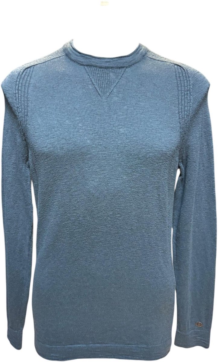 Cast Iron Trui - Blauw-grijs - Maat S
