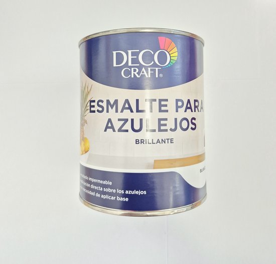 Deco craft tegelverf brillante blanco 750ml