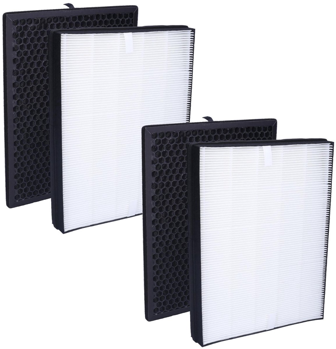 Sillar, HEPA filter, actieve kool filterset, voor luchtreiniger, geschikt voor Philips AC2889, AC2887, AC2882, AC3829, vervangingen, 4st