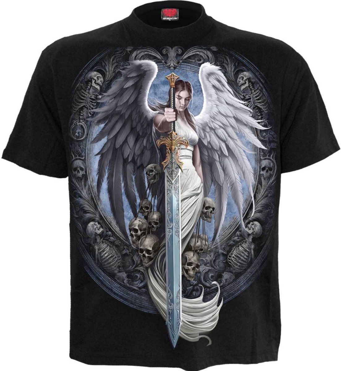 Spiral - Angel Sword Heren T-shirt - L - Zwart