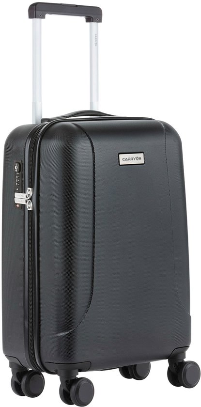 CarryOn Skyhopper Handbagage Koffer 55cm – 32 Ltr Trolley met TSA-slot en OKOBAN - Zwart