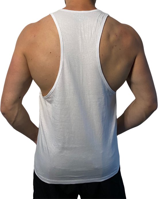 AIOIDI Tanktop voor heren, mouwloos, hoodie, spiershirt, workout, sport, fitness, onderhemden, B-grijs, XL