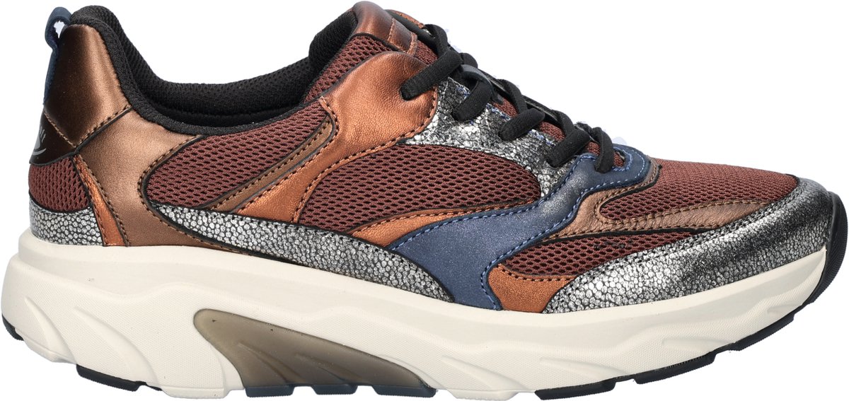 Gabor Rollingsoft dames sneaker - Bruin multi