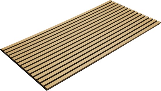 1 Stuks 120x60x2.1cm -Eiken Kleur Akoestische Panelen-Geluidsabsorptie - Akoestische Wandpanelen--Akoestische Wandpanelen