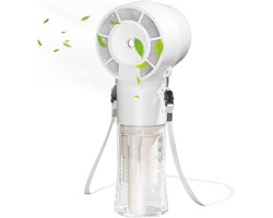 Ventilator - Fan - Handventilator - Reisfan - Personal Neck Fan - Oplaadbare Mistventilator - 1200 mAh Draagbare Luchtkoeler - Herbruikbare Handheld Ventilator voor Thuis, Studio, School