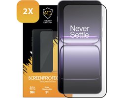 2-Pack MobyDefend Screenprotectors - Geschikt voor OnePlus Nord 5 - Screensavers Met Zwarte Randen - Gehard Glas