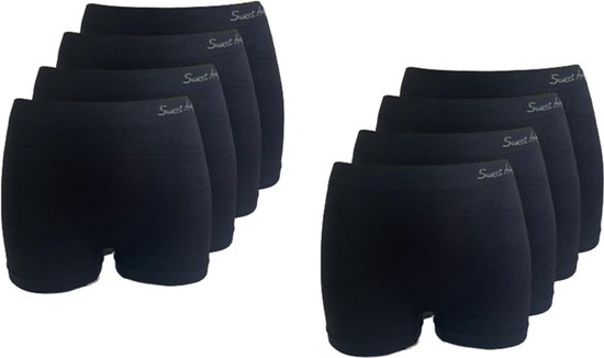 Boxer noir sans coutures Sweet Angel pour femme, taille unique