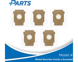 iRobot Roomba Combo 2 Essential Stofzakken (5 Stuks, Plus.Parts® alternatief voor 4849916)