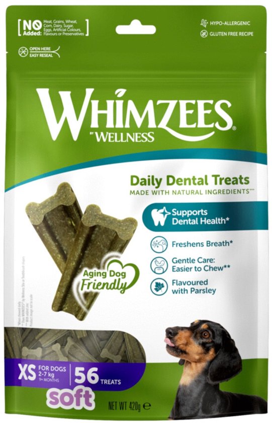Whimzees Value Bag Soft XS - 56 stuks