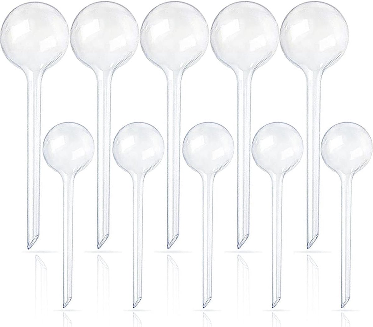 10 stuks transparante plantenbewateringsballen - plantendruppelaars - kunststof automatische bewateringsballen - irrigatiesystemen - automatische bewateringsapparaten voor bloemen - waterballen - bewateringssystemen - tuinsproeiers - voor binnen- en