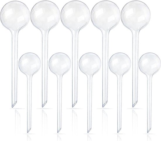 10 stuks transparante plantenbewateringsballen - plantendruppelaars - kunststof automatische bewateringsballen - irrigatiesystemen - automatische bewateringsapparaten voor bloemen - waterballen - bewateringssystemen - tuinsproeiers - voor binnen- en