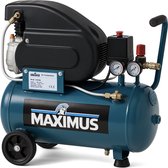 Luchtcompressor - Compressor – 24 Liter – 8 Bar – Oliegesmeerd – Stil & Krachtig | Maximus