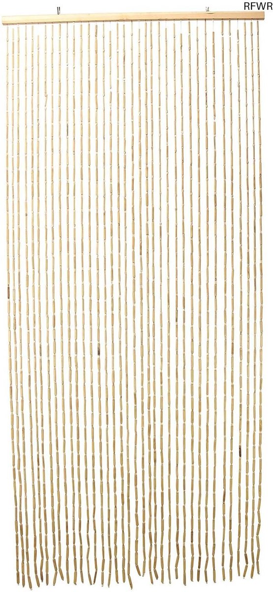 RFWR® Bamboe Draadgordijn Tropical - Deurgordijn, Ruimteverdeler 200 cm Hoog, 90 cm Breed