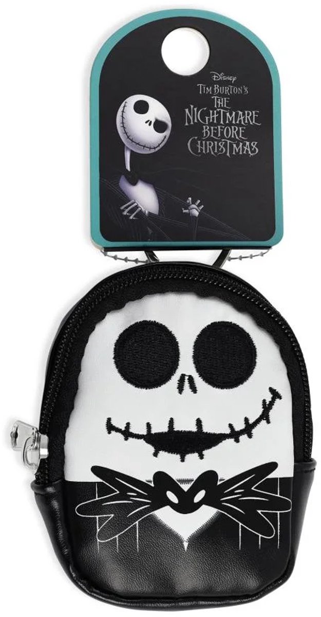Disney The Nightmare Before Christmas Black and White Mini Backpack Keychain