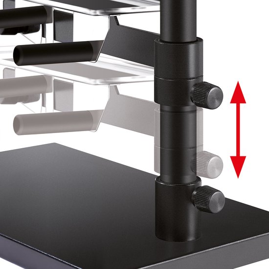 FRITEL Kaasraclette CR 1895 - Zwitserse Kaasraclette + Grill - Raclettegrill / Kaas Gourmet Set - 0 - 310°C - 600W - PFAS-vrij - 4 Functies - 4 Pers. - Zwart — afbeelding 3