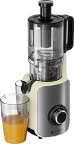 KitchenBrothers Slowjuicer - Verticaal - Juicer - Groenten en Fruitpers - 126 mm - 750 ml - Champagne