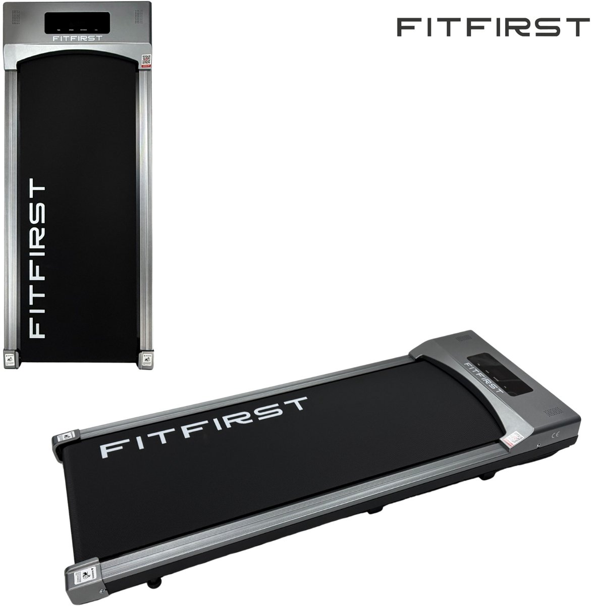FitFirst® Walker - Loopband met ingebouwde Speakers en App - Verrijdbaar - Met afstandsbediening - Display met Trainingsinformatie - Telefoonhouder - Bluetooth - Hometrainer Fitness - Ideaal voor onder bureau
