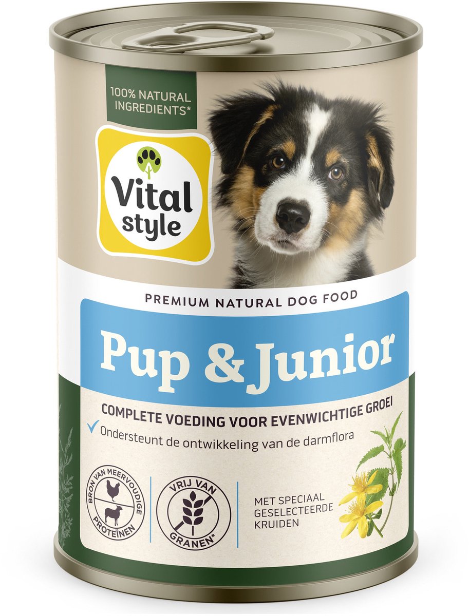 Vitalstyle Hondenvoer Blik Puppy - Junior 400 gr