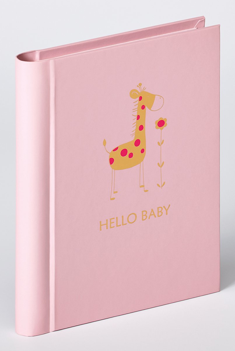 Walther MA-148-R Baby Animal - Mini insteekalbum - Formaat 13 x 16 cm - 30 foto's 11,5 x 15,5 cm - Roze