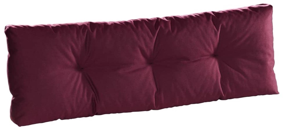 Bodyprotect 40 x 120 cm palletkussen | Rugkussen | Voor buiten en binnen | Made in EU | Hoes van hoogwaardige meubelstof, waterdicht | donkerrood