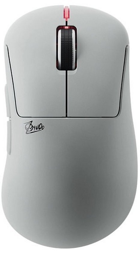 Pulsar ZywOo the Chosen Mouse Medium White - Draadloos - Huano Blue Shell Pink Dot - 32.000 DPI - 750 IPS - 8000 Hz - Wit