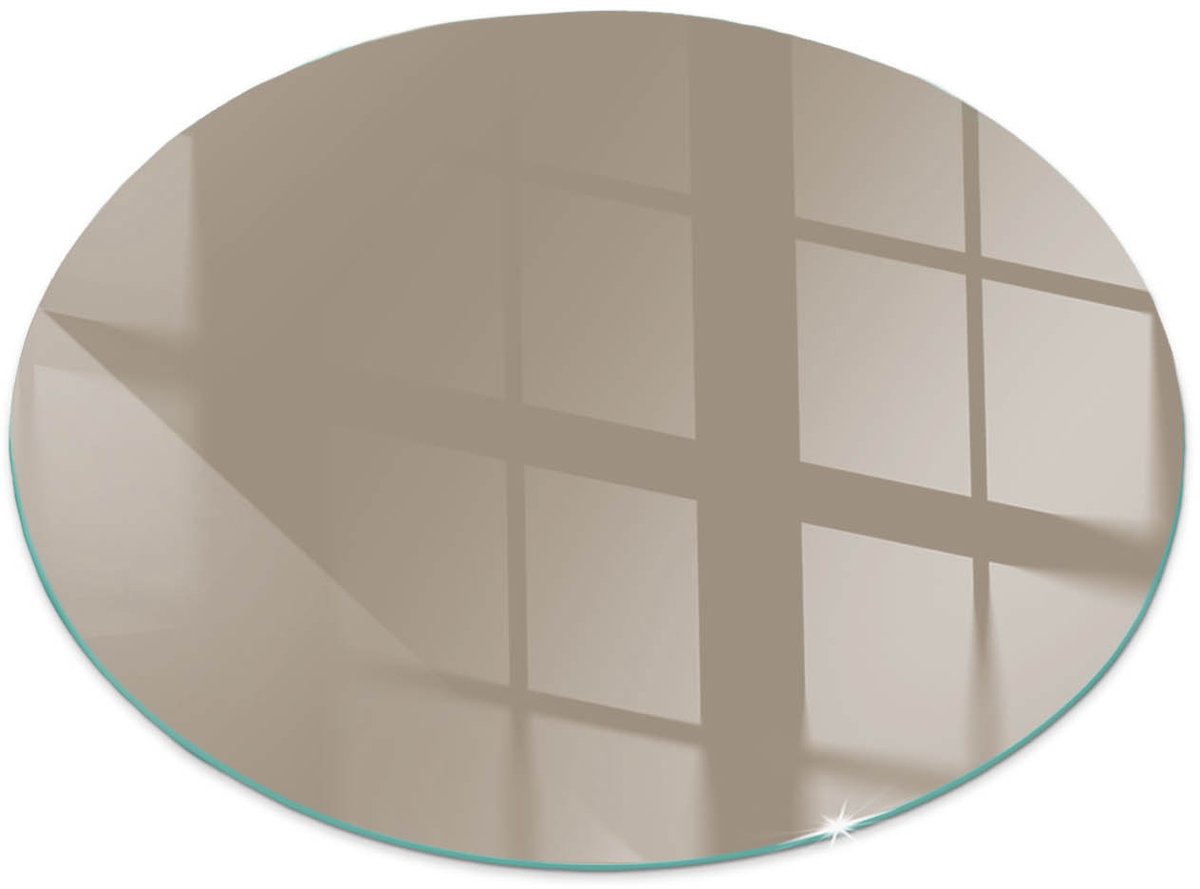 Tulup Kachel Vloerplaat - Kleur Bruin Plaat Voor Onder Houtkachel - 50 cm - Bruin Vloerplaat Openhaard - Ronde Kachel Vloerplaat - Plaat Voor Onder Kachel - Vloerplaat Voor Kachel - Vloerplaat Voor Houtkachel