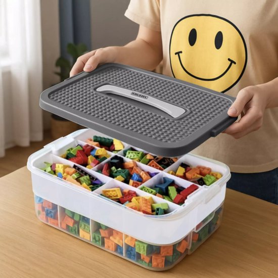 Kruzzel Stapelbox - Block box 5‑lagen – blokken eenvoudig opruimen - 35 liter — afbeelding 4