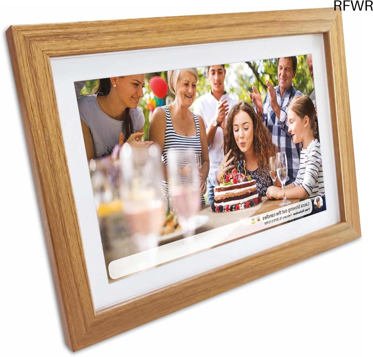 RFWR® Digitale Fotolijst 10.1 inch met HD IPS Touchscreen en WiFi