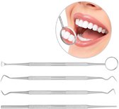 Bol.com Tandverzorging Gereedschapset 4-Delig - RVS aanbieding