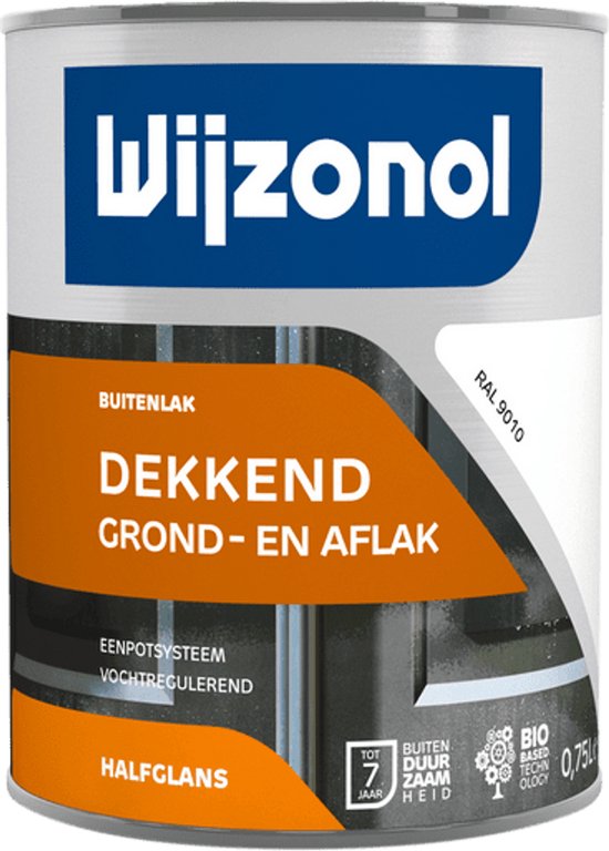Blik Wijzonol Dekkend Grond- en Aflak, halfglans, RAL 9010.