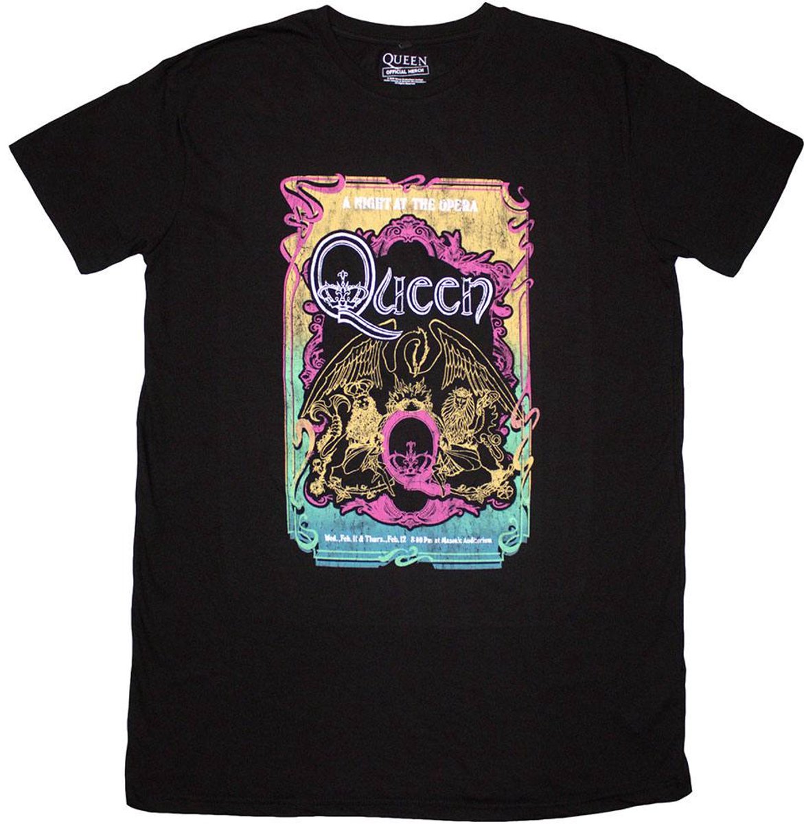 Queen - A Night At The Opera Tour '76 T-shirtjurk - XL - Zwart