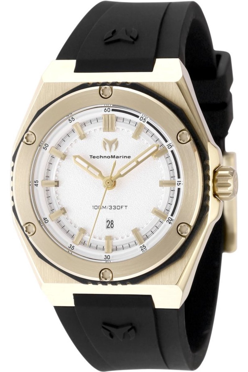 TechnoMarine CORAL - Legacy TM-416057 Dames Horloge - Waterdicht - Analoog - Quartz Uurwerk - Roestvrij Staal met zilveren Wijzerplaat - 36mm