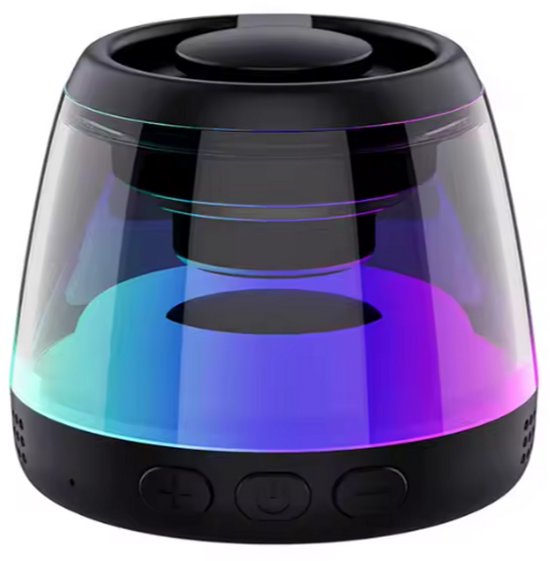 Bluetooth speaker SX-M2 draagbaar compact 5W met RGB lichtshow, magnetische houder, 5 uur batterij, IPX4 waterdicht