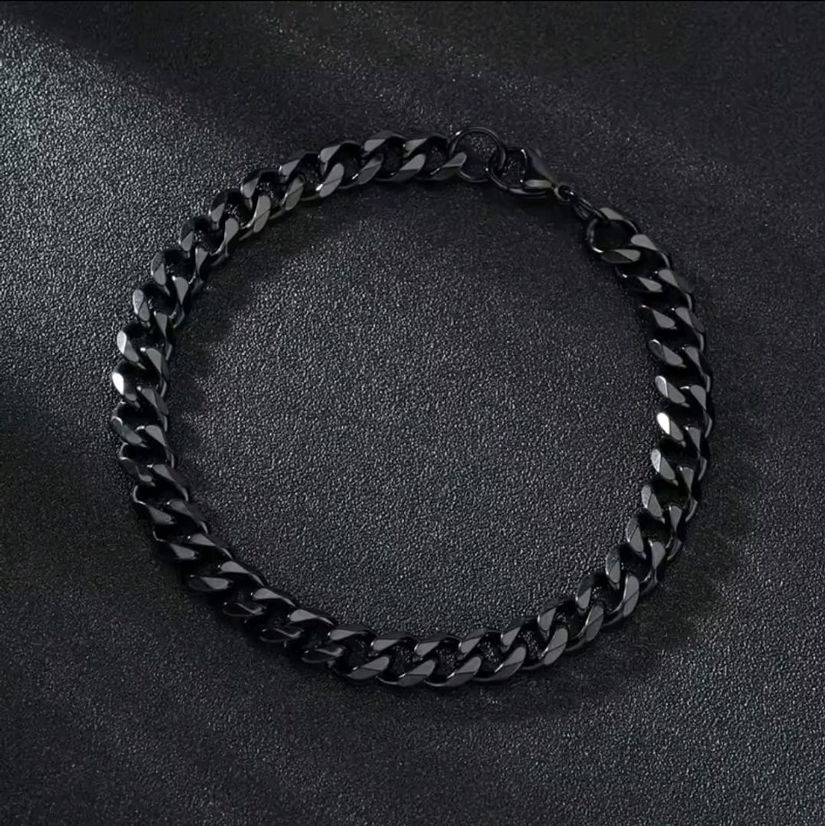 Stoere Zwarte RVS Armband – 7mm – Smartkabel.nl - Tijdloos