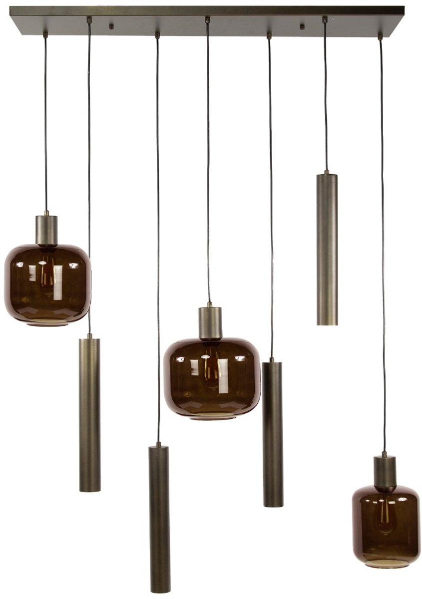 AnLi Style Hanglamp Bronza 4+3L