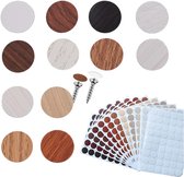 216 Stks/4 Vellen Schroef Cover Stickers Zelfklevende