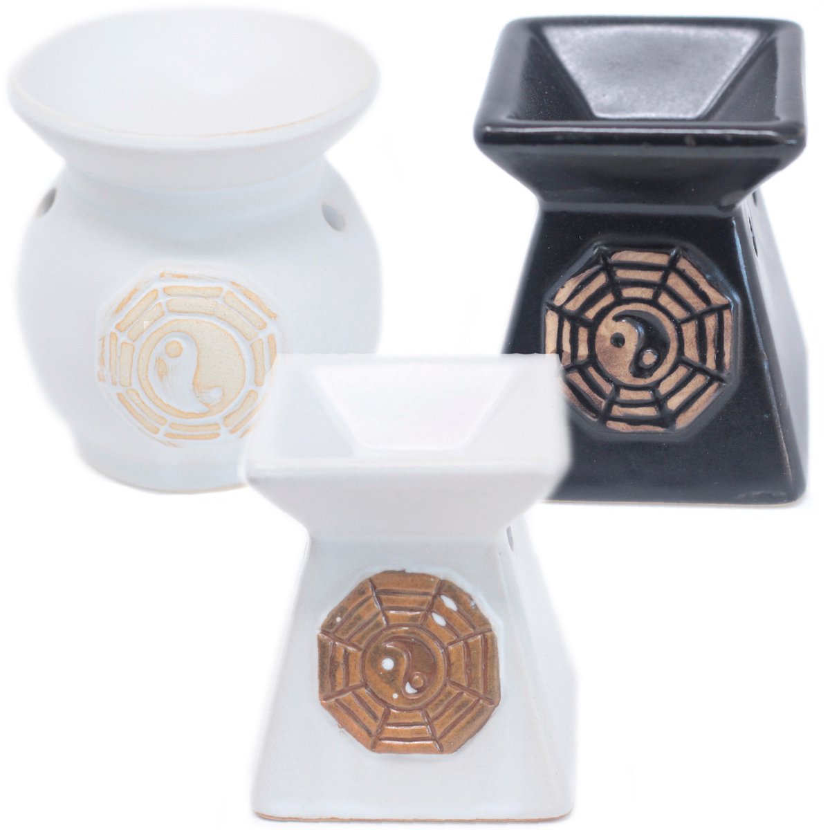 Klassieke Yin Yang Oliebranders - 6 stuks