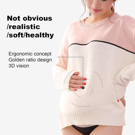 Allecto Premium - Realistische siliconen kunstbuik in huidkleur XL - Fotografie en reclame accessoires van allecto — afbeelding 5
