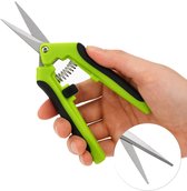 Snoeischaar Recht I Tuin Gereedschap I Tuinieren I I Anti Slip Grip I Met Springveer I Bloemenschaar I Fruitschaar I RVS I Groen
